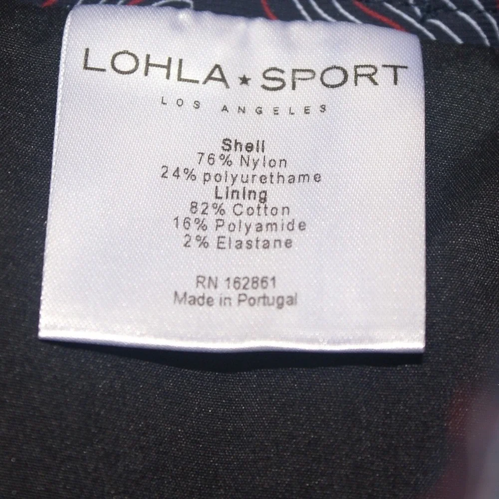 LOHLA Sport Ink Swirl Skort Navy Blue Topography Print Golf Tennis Pickle Size 0